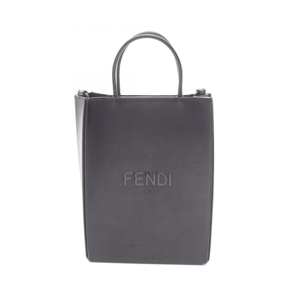 フェンディ PACKショッピングバッグ スモール レザー ハンドバッグ