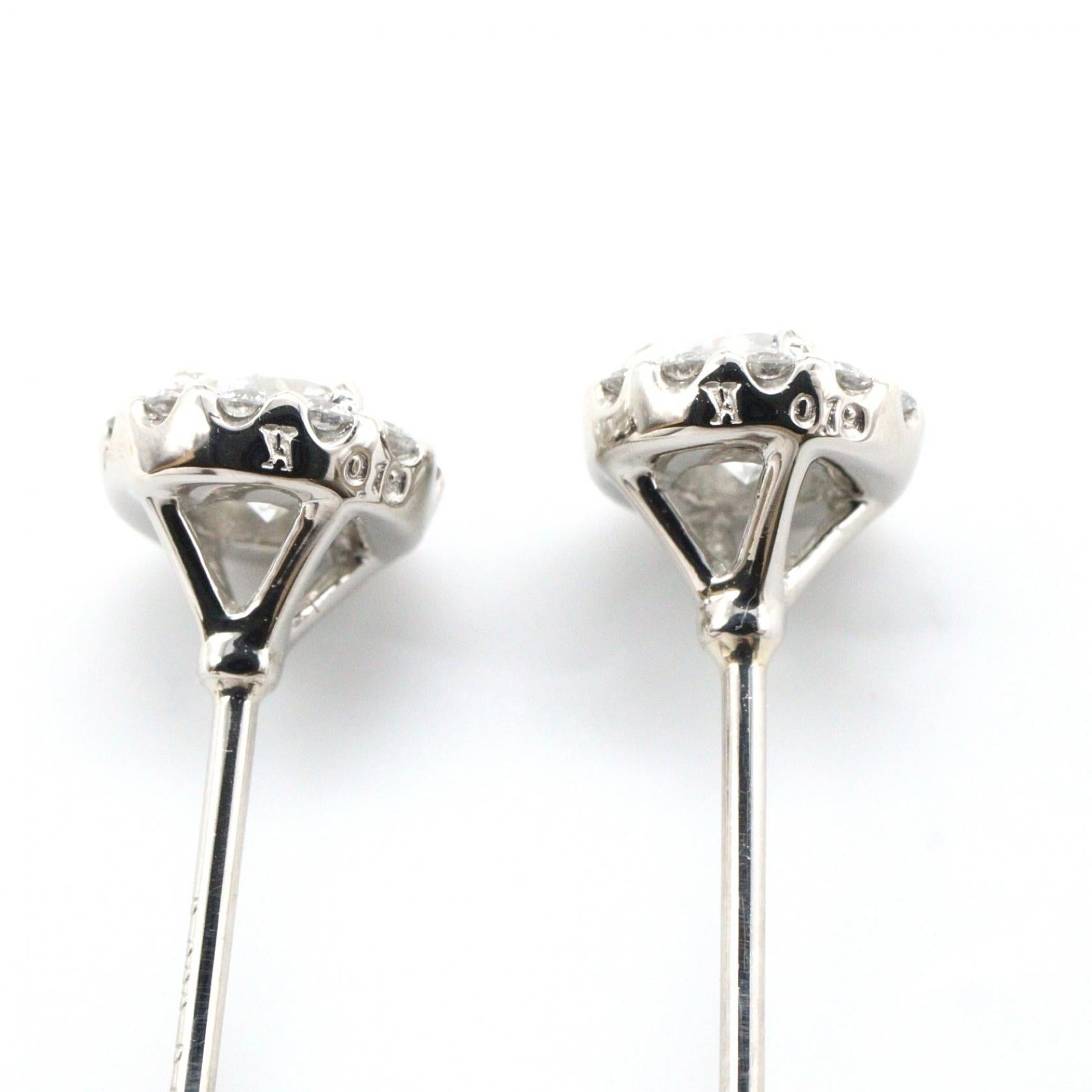 ヴァンドーム青山 グレース Pt900プラチナ ダイヤモンド ピアス
