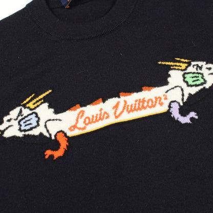 ルイヴィトン NIGO インタルシアジャカードドラゴングラフィック カシミヤニット
