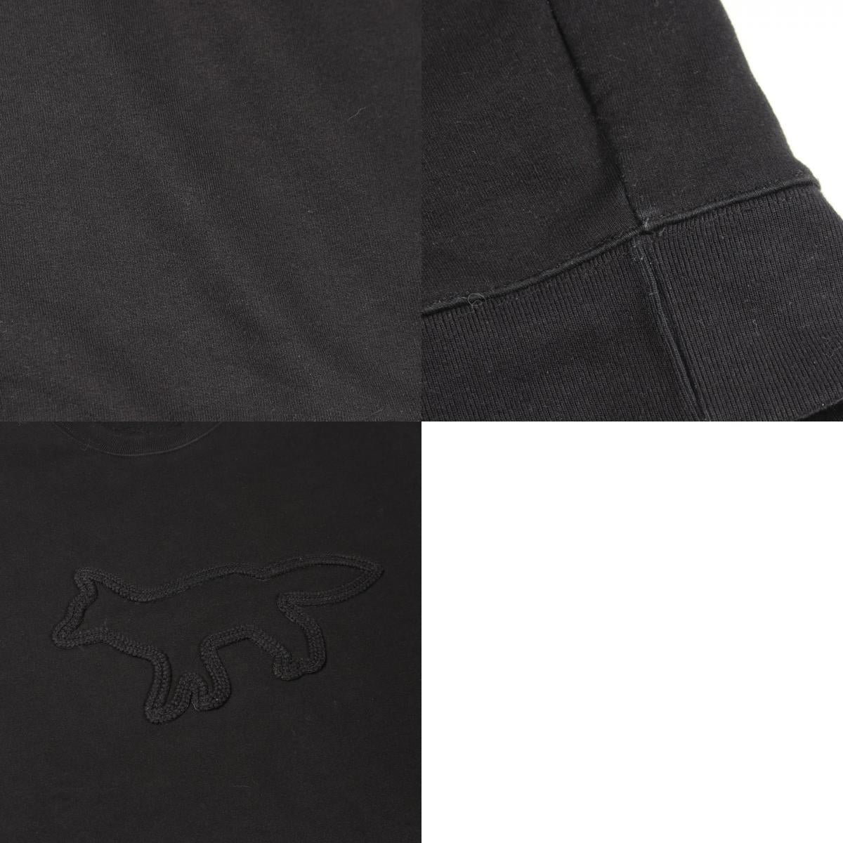 メゾンキツネ CONTOUR FOX PATCH コットンポリエステルスウェット