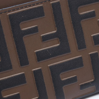フェンディ FFダイヤモンド レザーカードケース コインケース