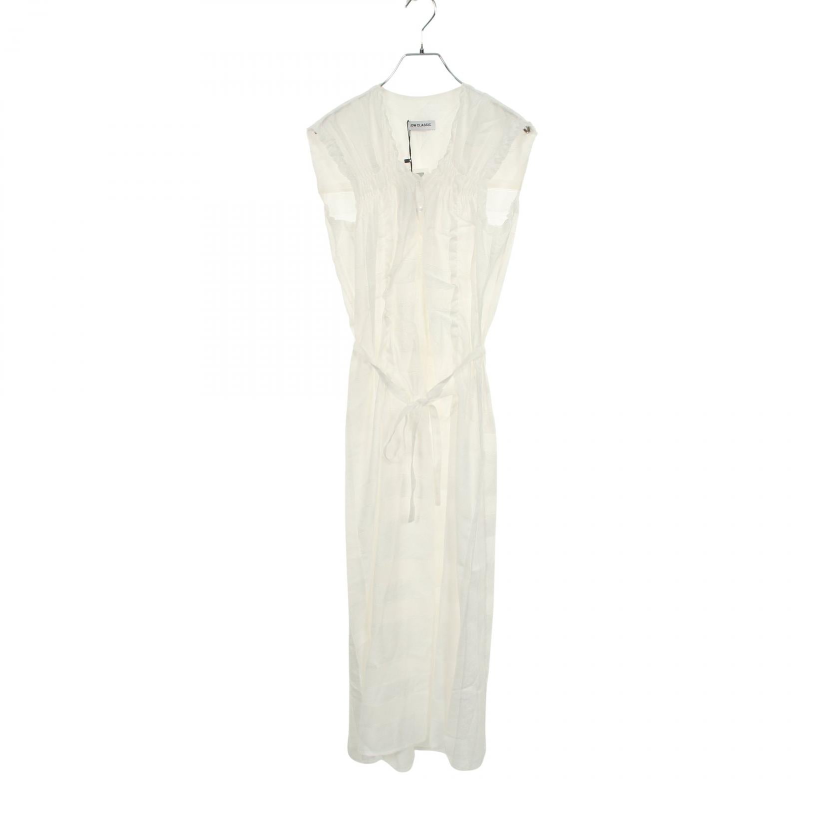 ロウクラシック SHIRRING SLEEVELESS MAXI DRESS ワンピース