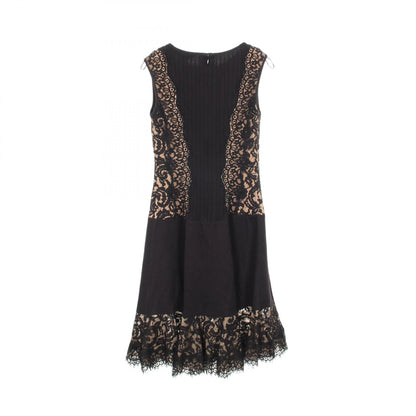 タダシショージ PINTUCK JERSEY LACE PANEL ドレス