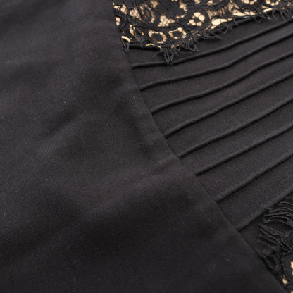 タダシショージ PINTUCK JERSEY LACE PANEL ドレス