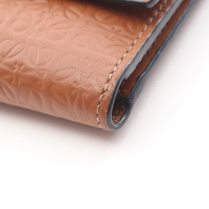 ロエベ バーティカルウォレットスモール レザー三つ折り財布