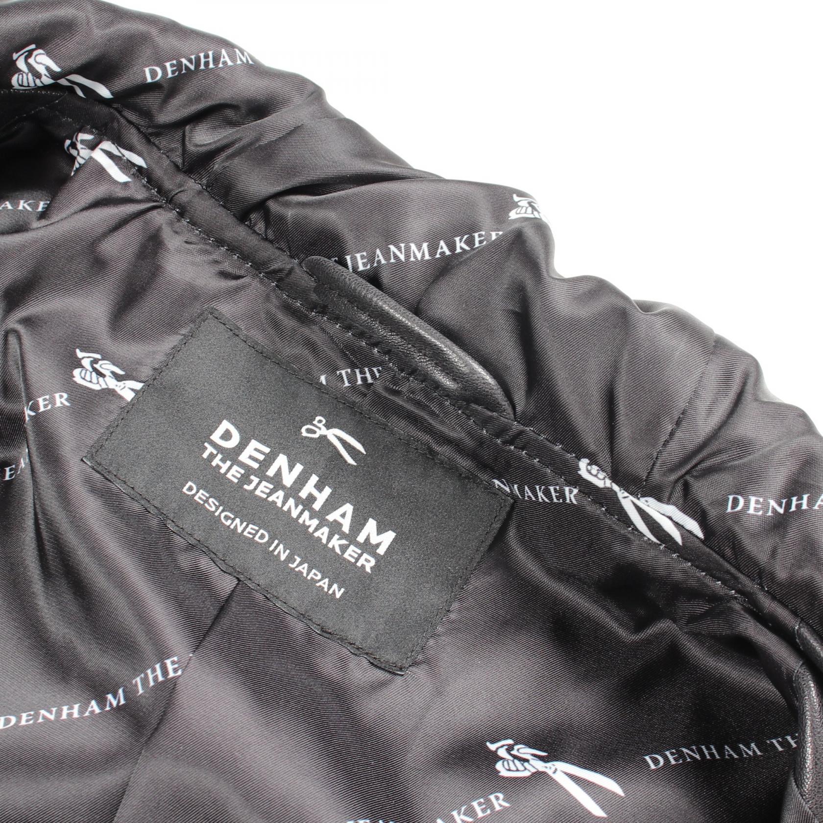 デンハム レザーフーディージャケット