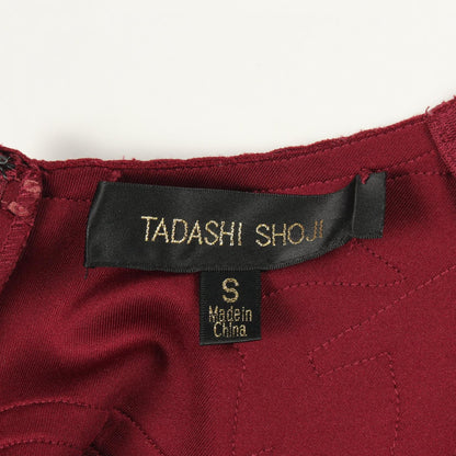 タダシショージ 刺繍 ポリエステル ワンピース