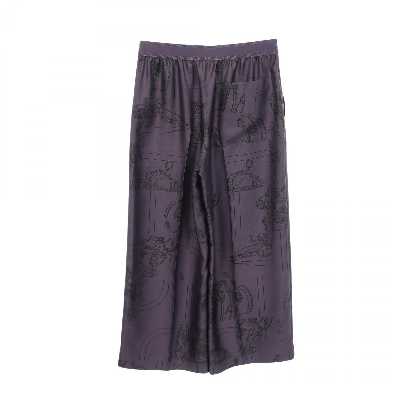 エルメス EN DESORDRE FINESSE シルクパンツ