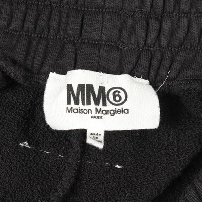 エムエムシックス ダメージ加工スリットコットンパンツ