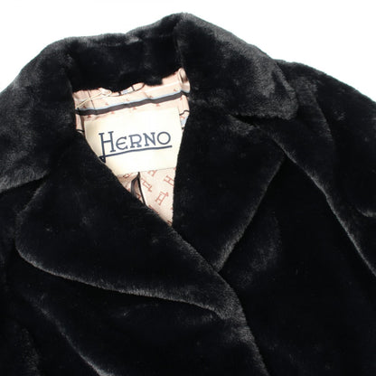 ヘルノ SOFT FAUX FUR ポリエステルコート