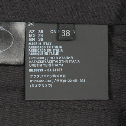 プラダ グレンチェック ウールコットンショートパンツ