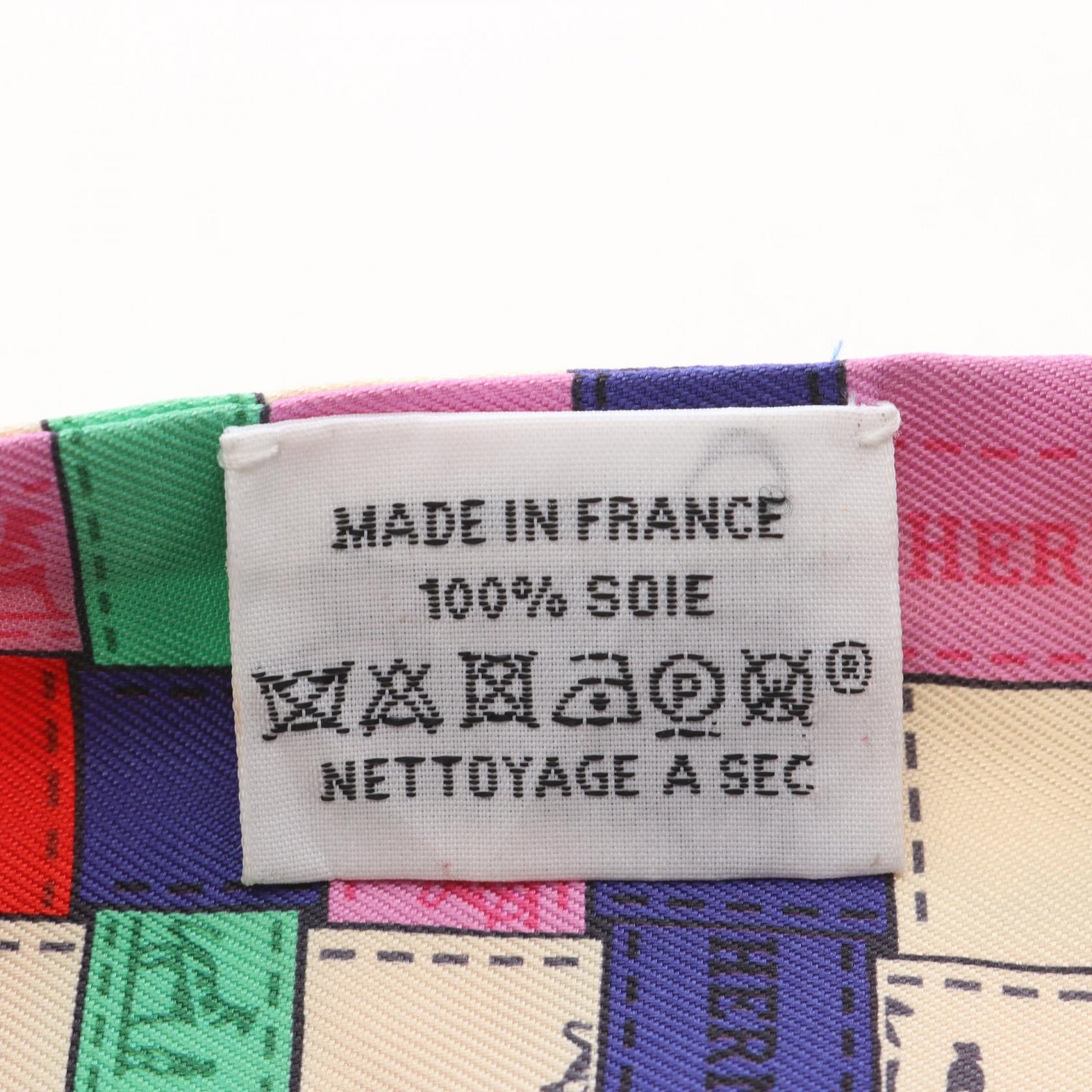 エルメス ツイリー Bolduc au Carre シルクスカーフ
