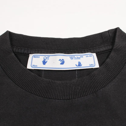 オフホワイト コットン 半袖Tシャツ