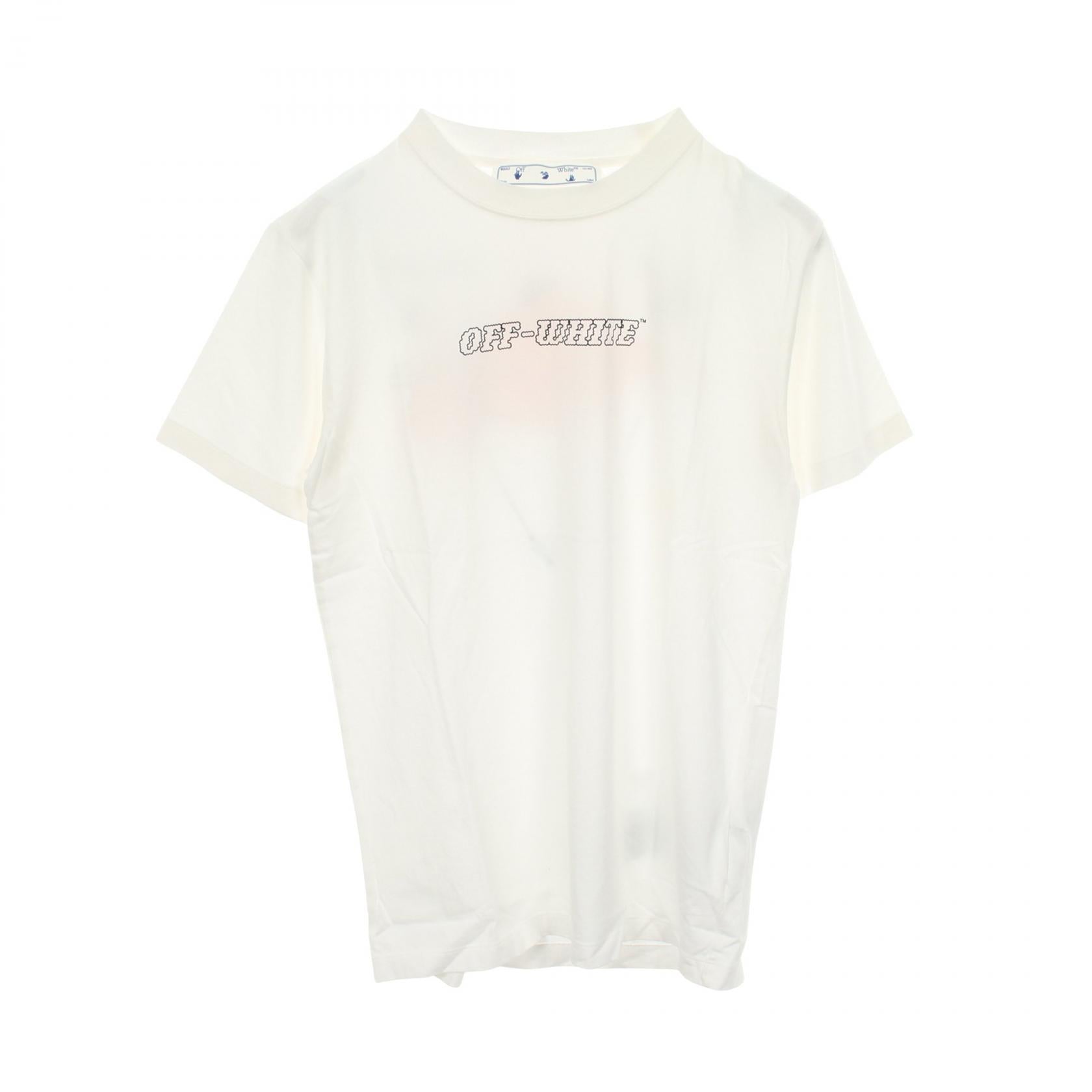 オフホワイト コットンTシャツ