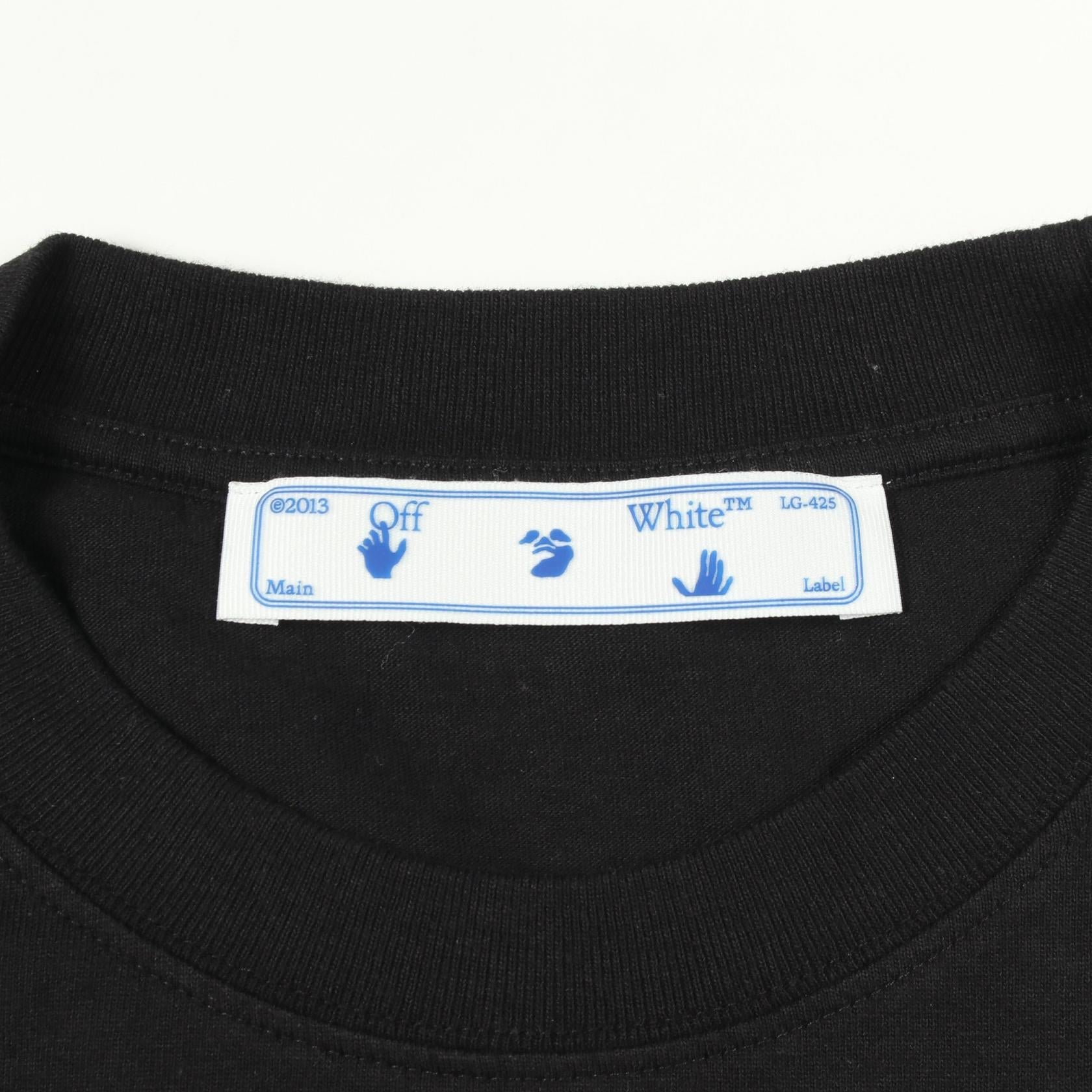 オフホワイト コットン 半袖Tシャツ