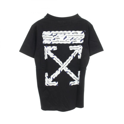 オフホワイト Airport Tape コットン半袖Tシャツ