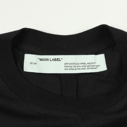 オフホワイト Airport Tape コットン半袖Tシャツ