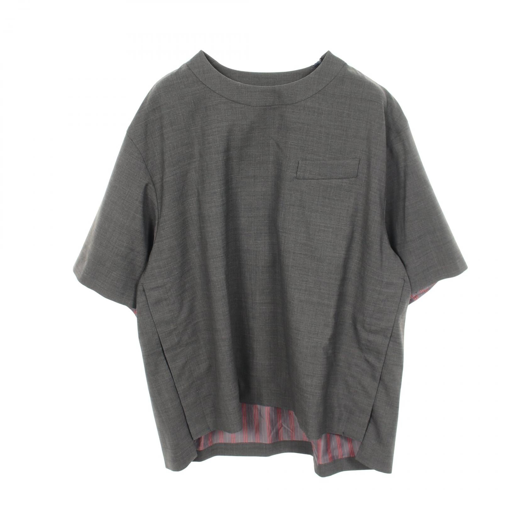 サカイ SUITING PULLOVER ウール ポリエステル トップス