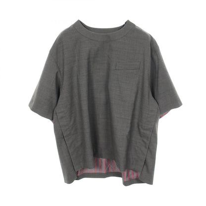 サカイ SUITING PULLOVER ウール ポリエステル トップス