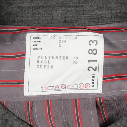 サカイ SUITING PULLOVER ウール ポリエステル トップス