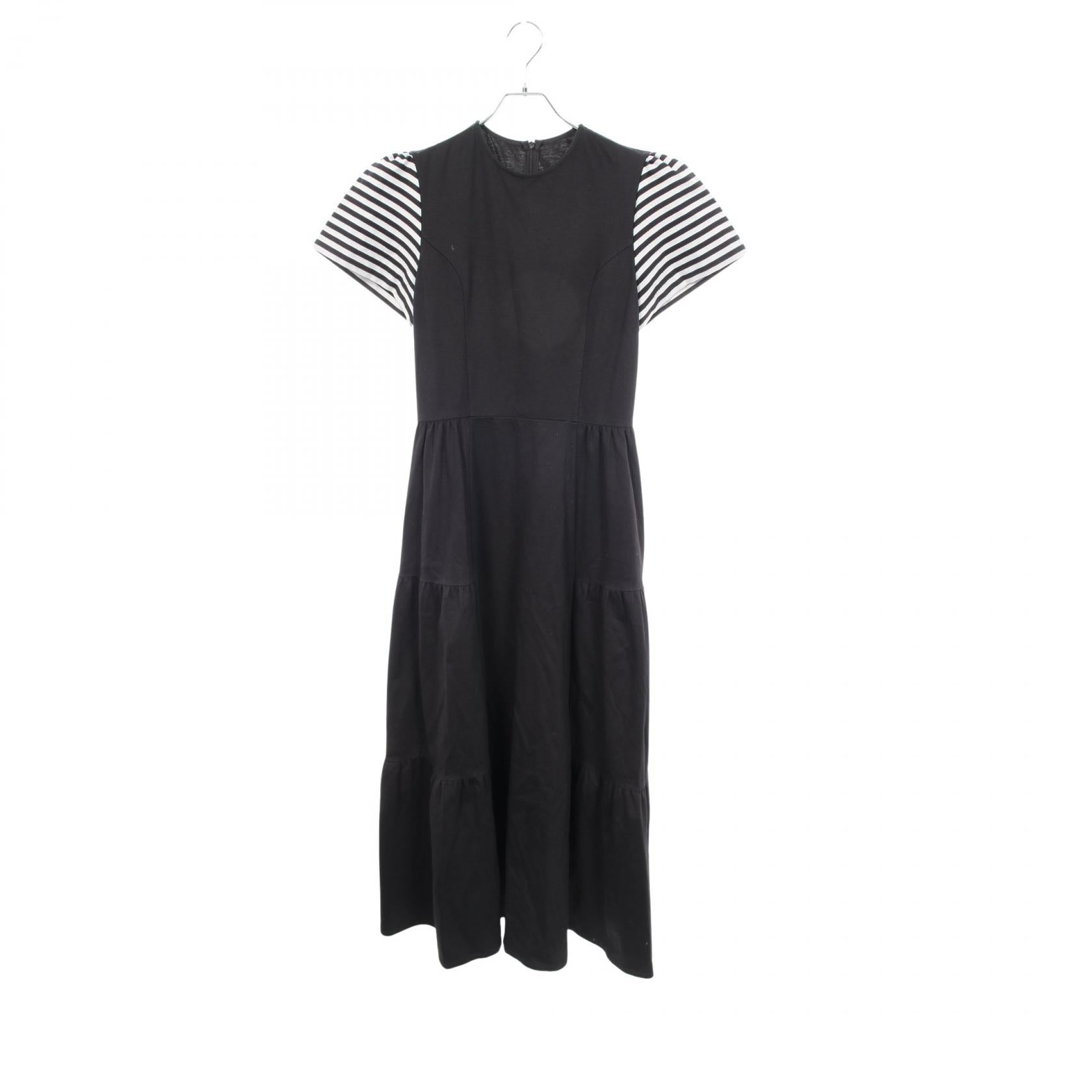 ボーダーズアットバルコニー BORDER SLEEVE TEE DRESS コットンワンピース