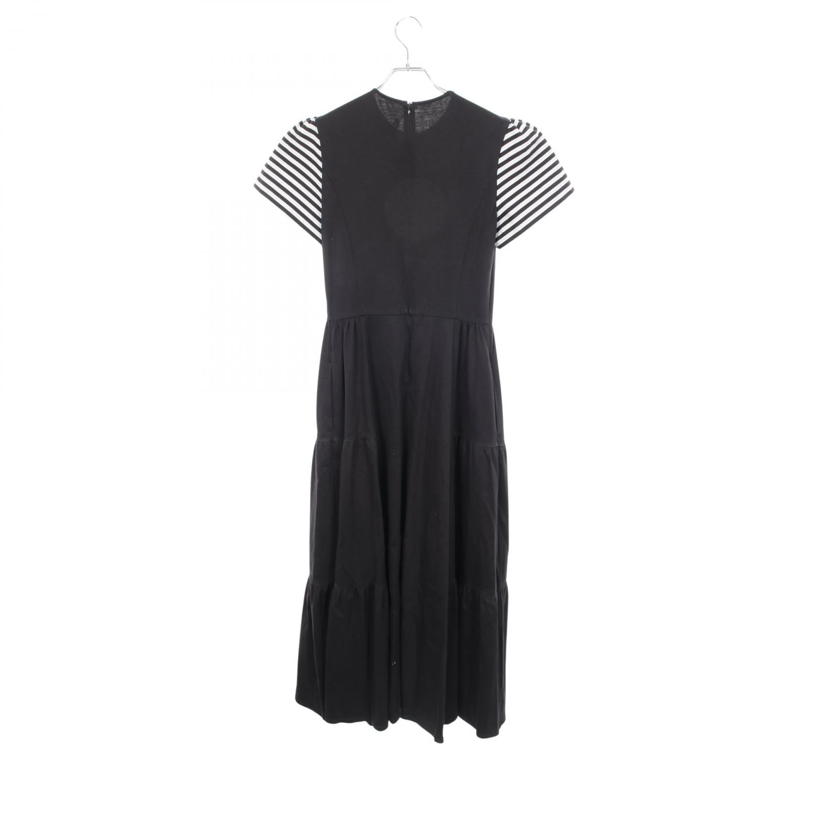 ボーダーズアットバルコニー BORDER SLEEVE TEE DRESS コットンワンピース
