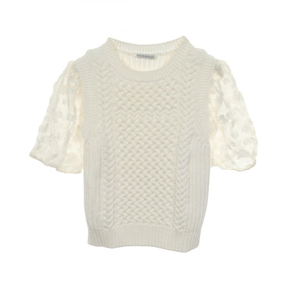 セシリーバンセン FAYE TOP ナイロンニットトップス