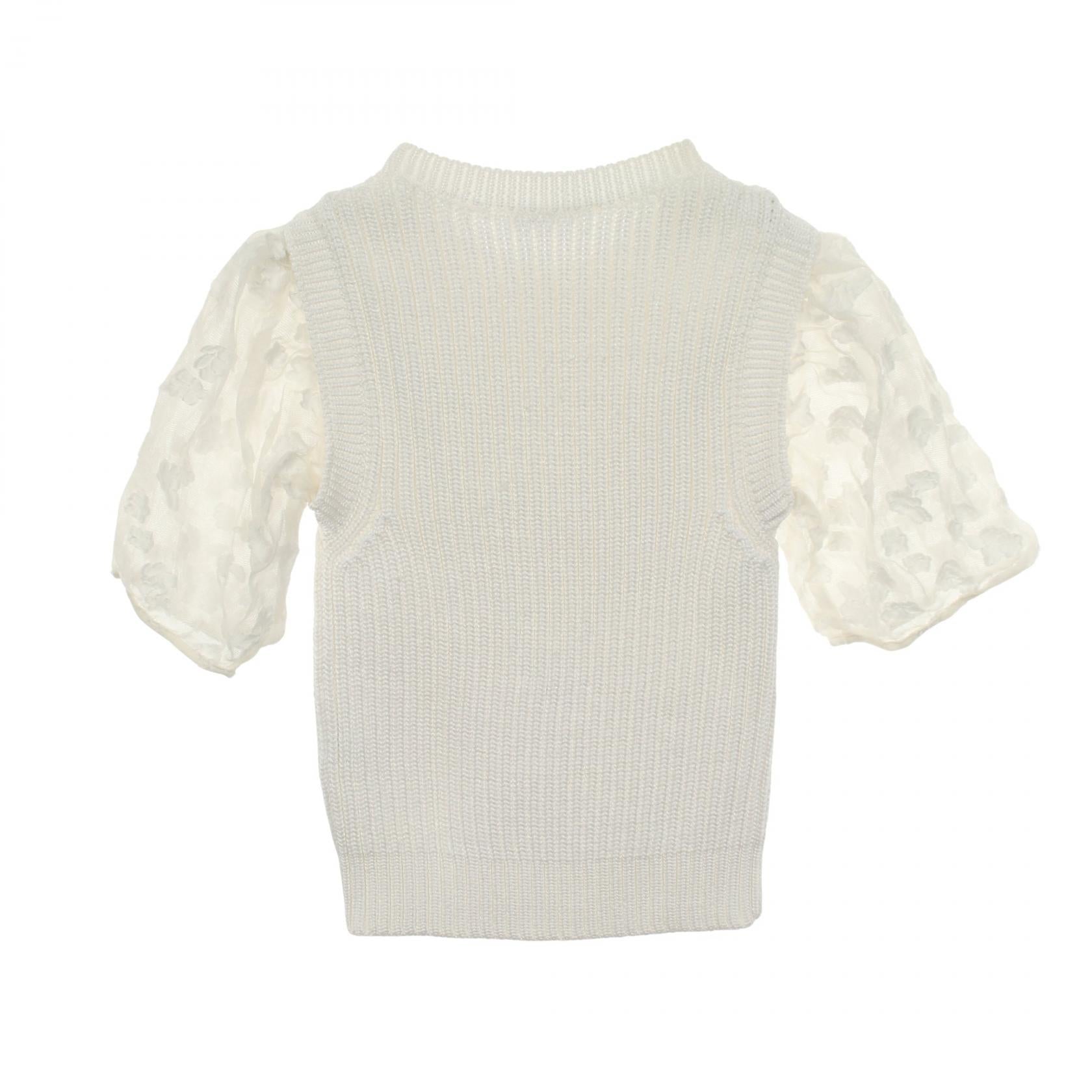 セシリーバンセン FAYE TOP ナイロンニットトップス
