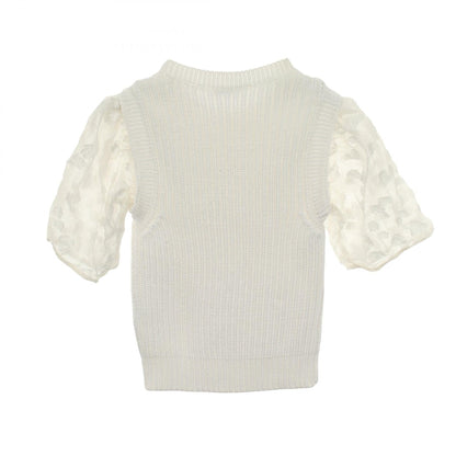 セシリーバンセン FAYE TOP ナイロンニットトップス