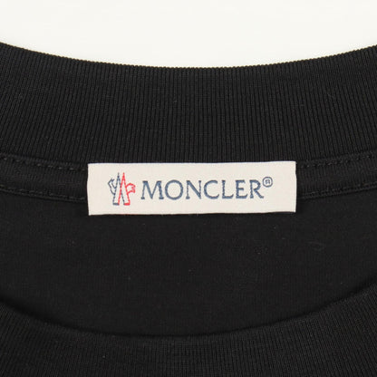 モンクレール スパンコールロゴ コットン クロップドTシャツ