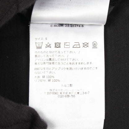 モンクレール スパンコールロゴ コットン クロップドTシャツ