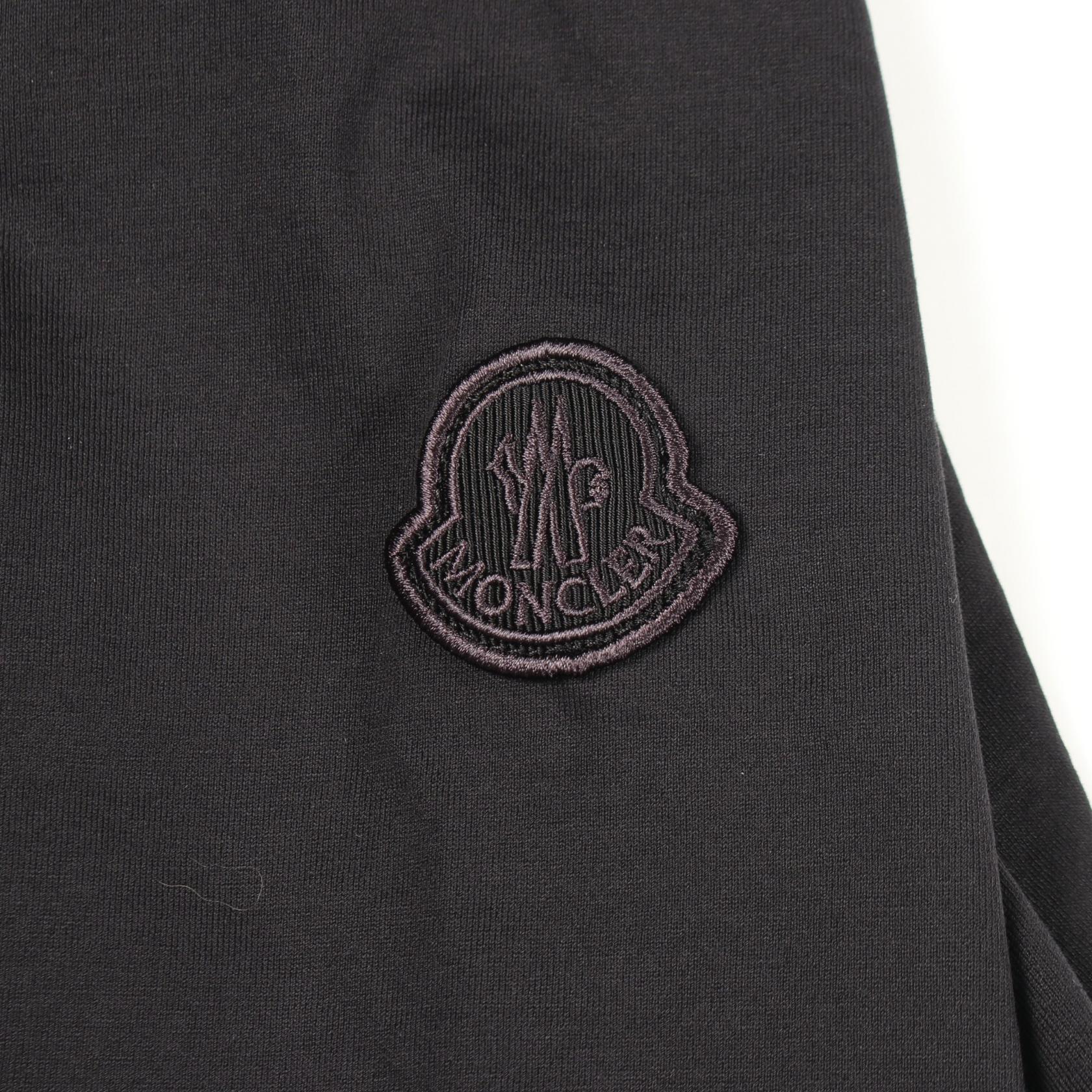 モンクレール スパンコールロゴ コットン クロップドTシャツ