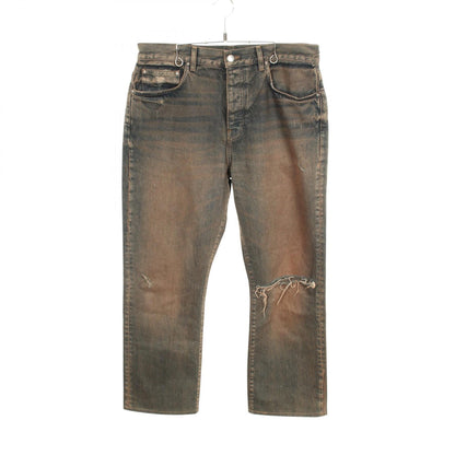 アミリ MA BAR STRAIGHTJEAN コットンジーンズ