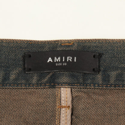 アミリ MA BAR STRAIGHT JEAN コットンデニムパンツ