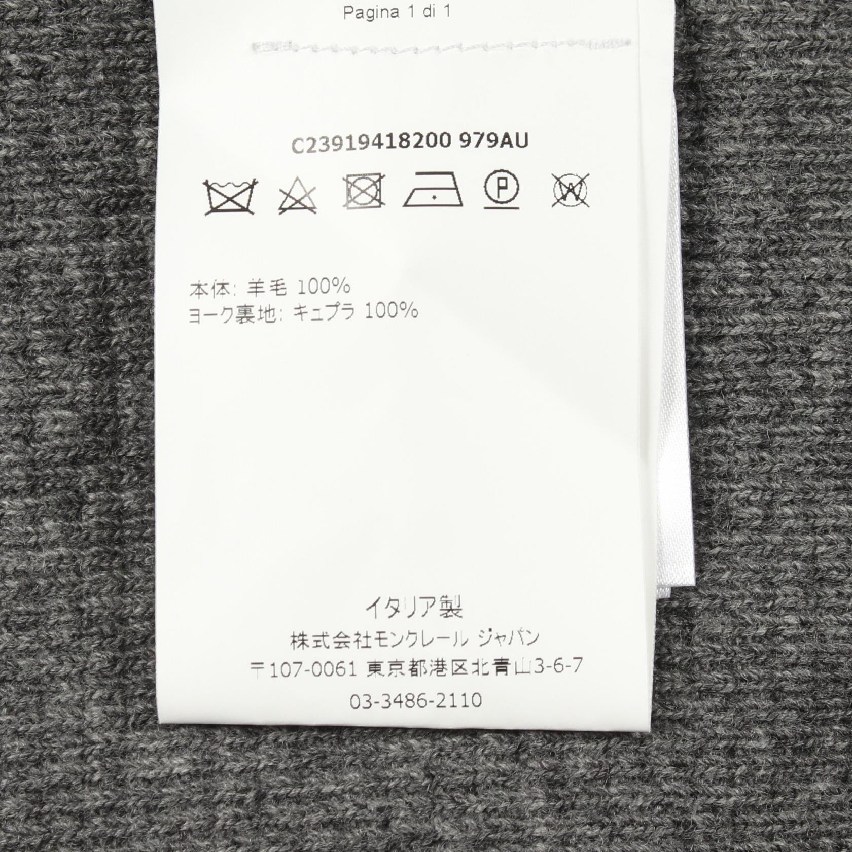 モンクレールガムブルー ウールニット