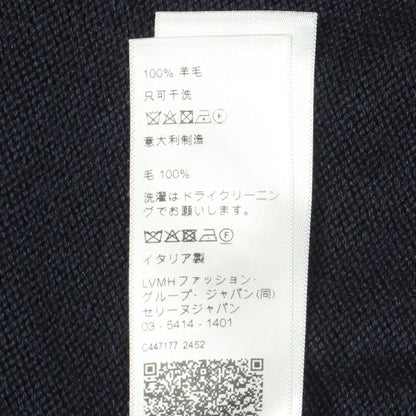 セリーヌ トリオンフ ウールクロップドニットポロシャツ