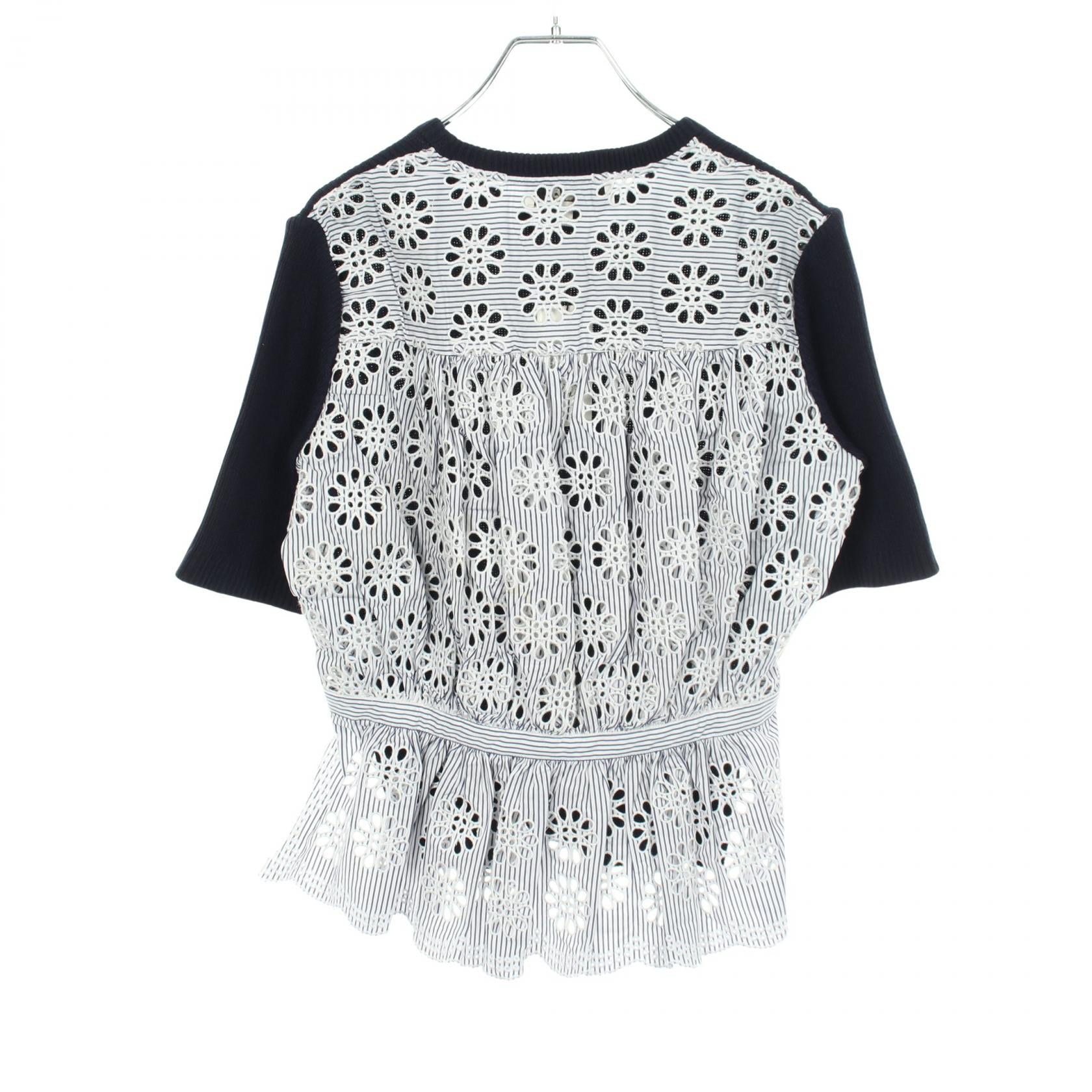 シーニューヨーク ウールコットンニットトップス