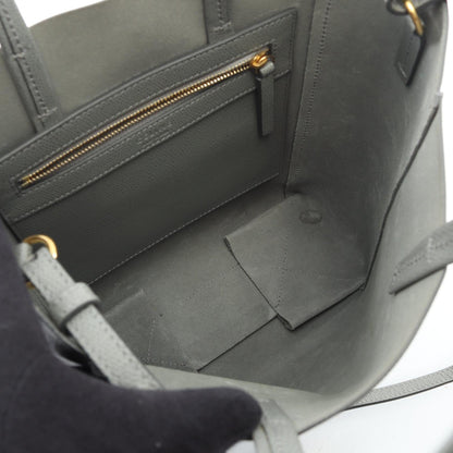 セリーヌ バーティカルスモールカバ レザー2wayトートバッグ