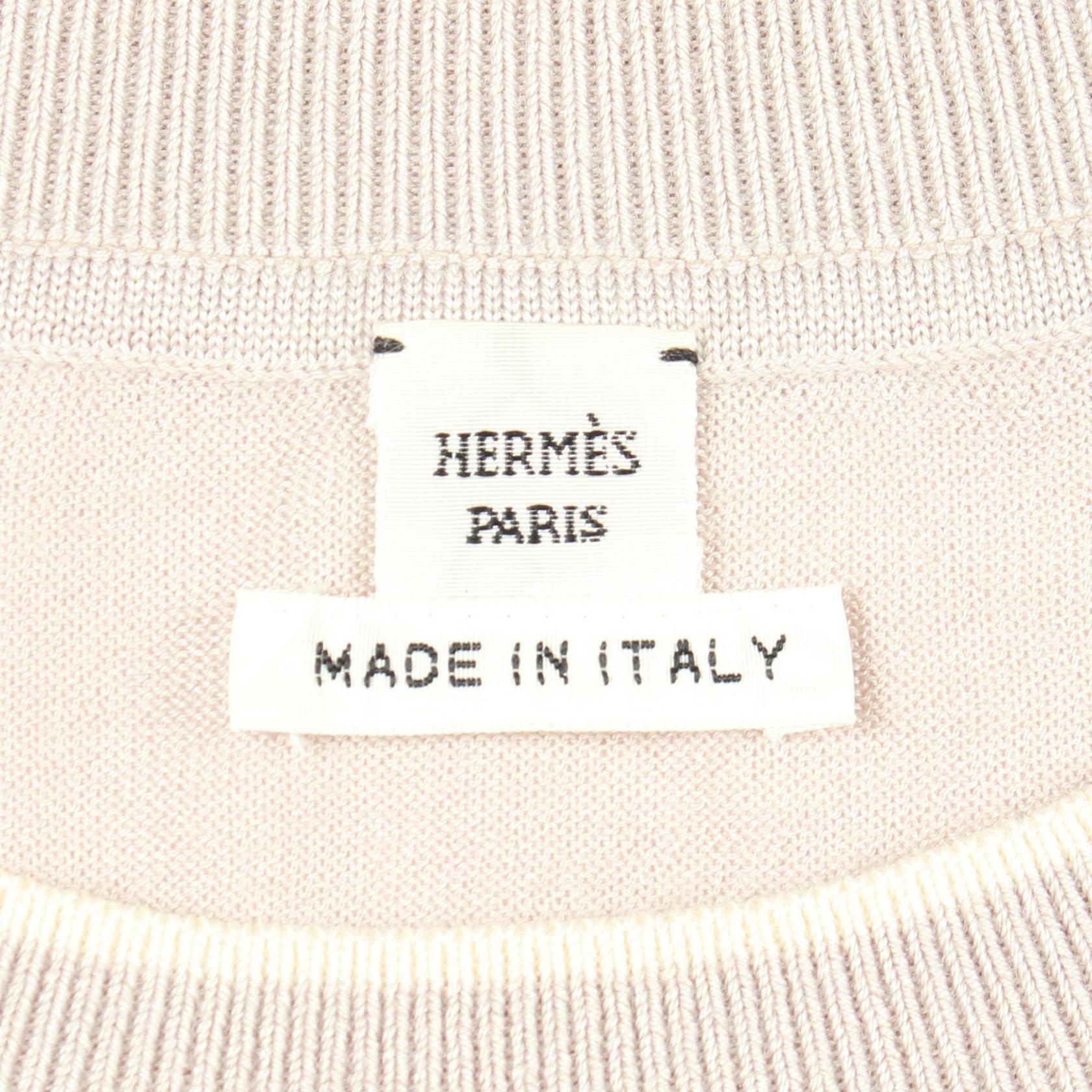 エルメス ツイルレーヌ シルクカシミヤニットトップス