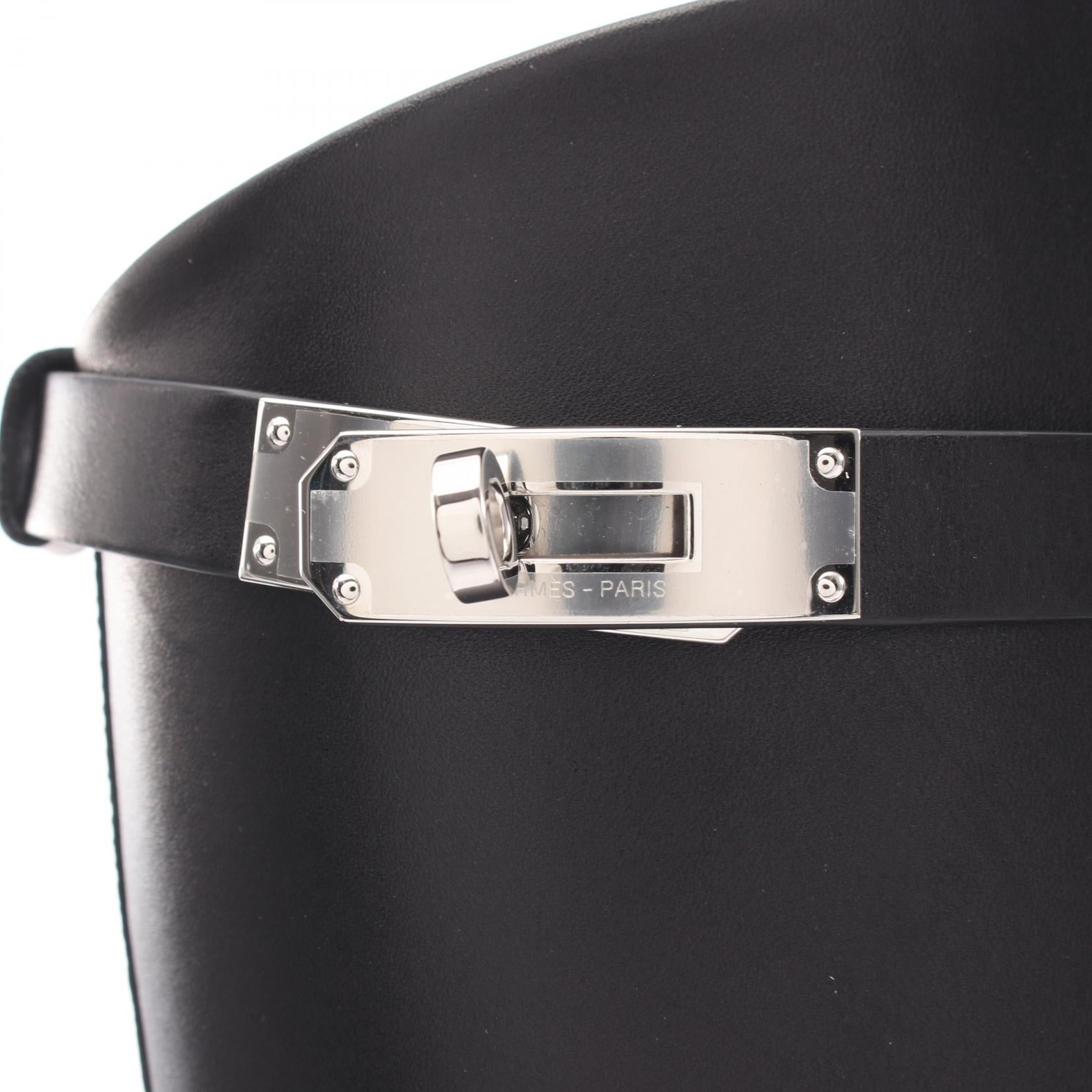 エルメス ジャンピングケリー レザーブーツ
