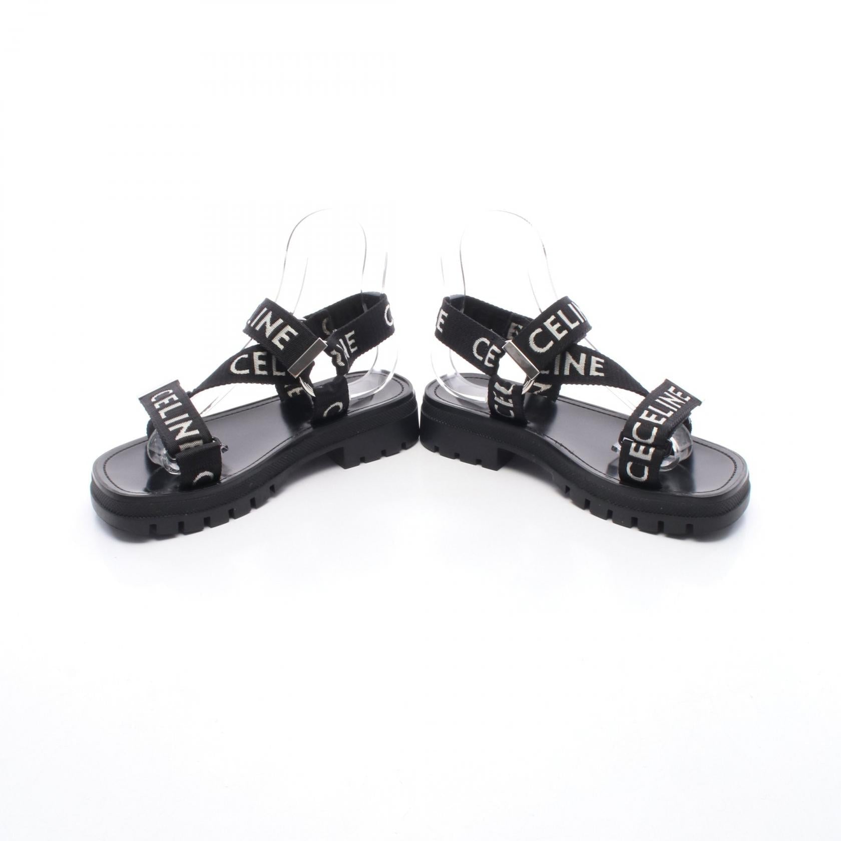 セリーヌ LEO STRAPPY ファブリックサンダル