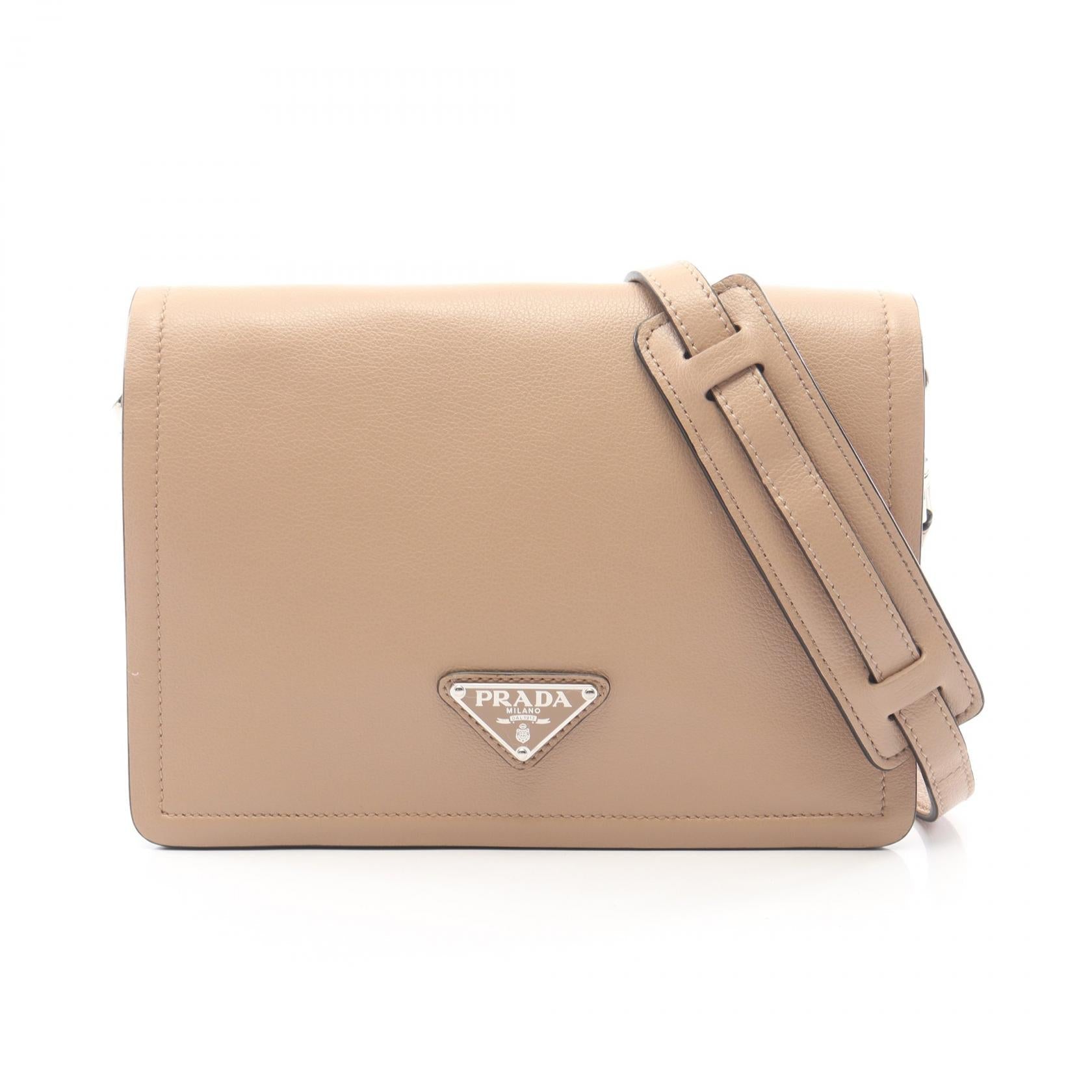 プラダ GLACE CALF レザーショルダーバッグ