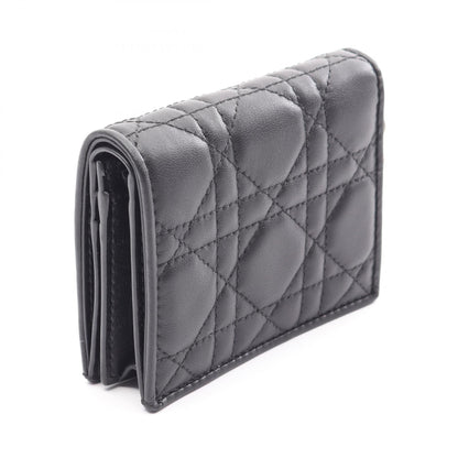 ディオール Lady Dior Gardenia レザー二つ折り財布