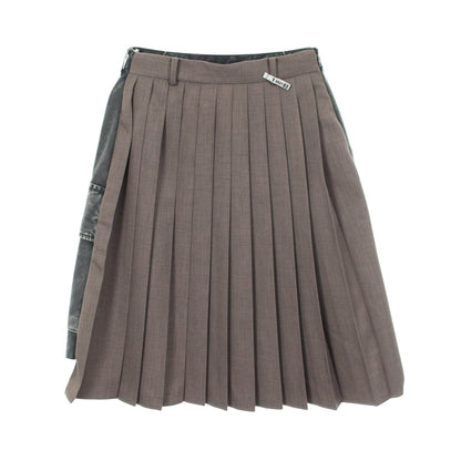 メゾンミハラヤスヒロ COMBINED PLEATS コットンポリエステルスカート