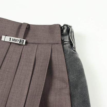 メゾンミハラヤスヒロ COMBINED PLEATS コットンポリエステルスカート