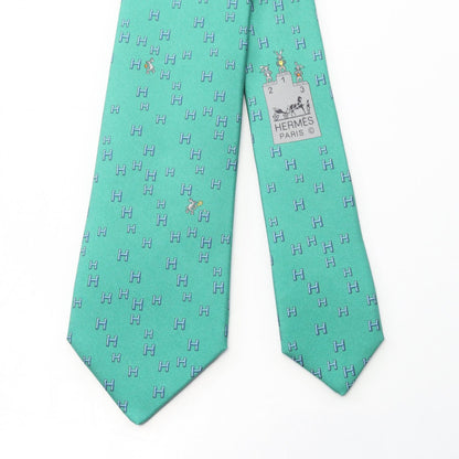 エルメス H ラパン シルク タイ