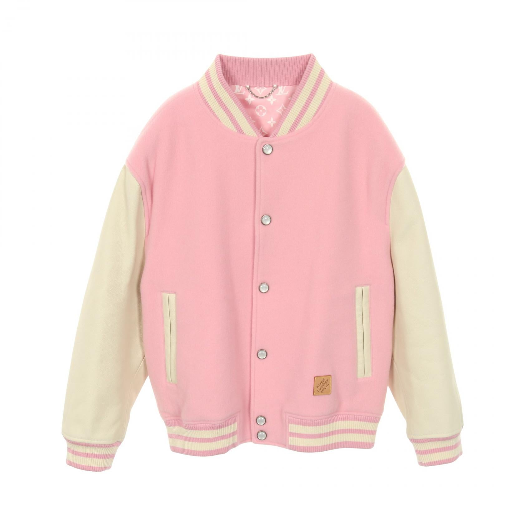 ルイヴィトン シグネチャーレザー ウールカシミヤレザースタジャン