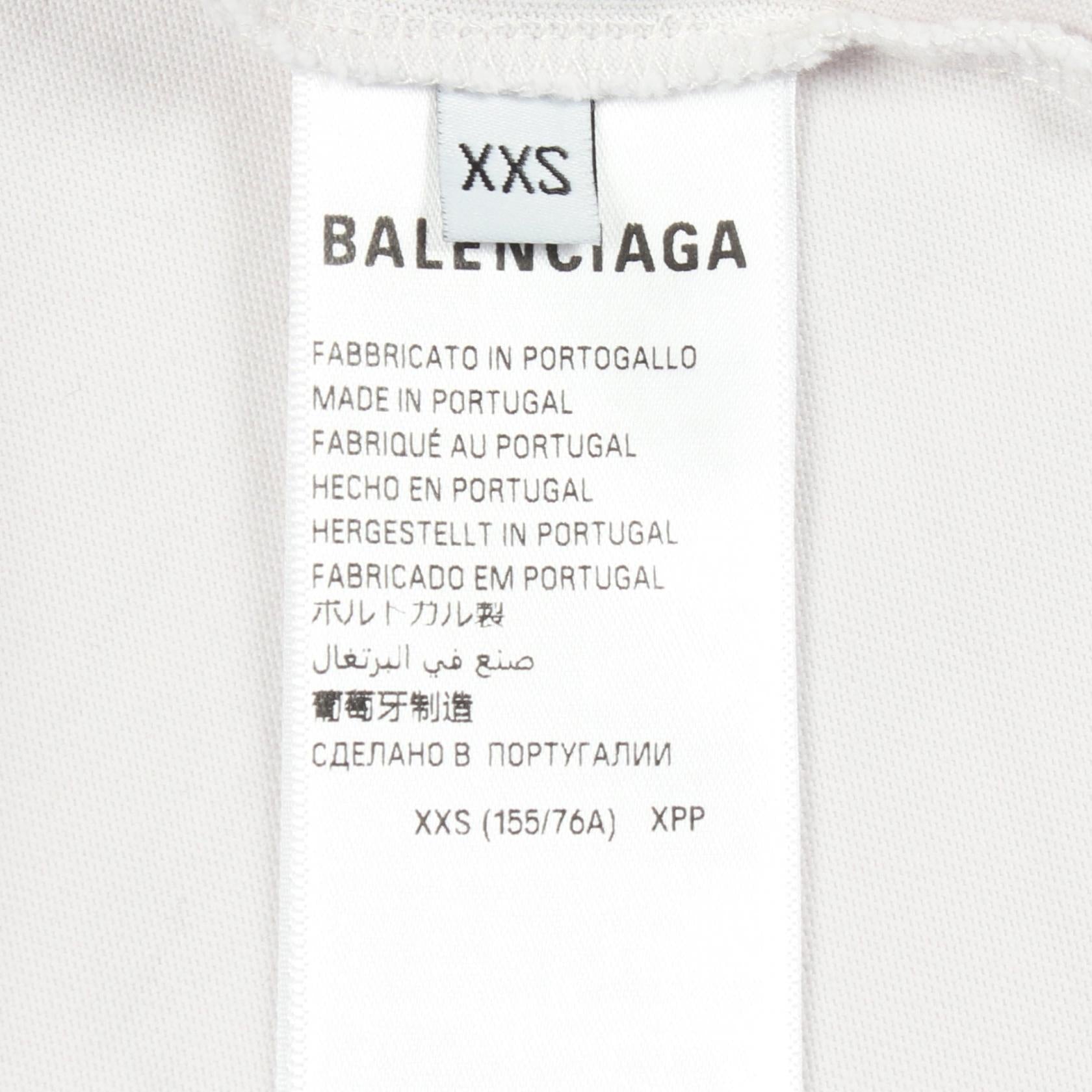 バレンシアガ TAPE TYPE BBロゴ コットン 半袖Tシャツ