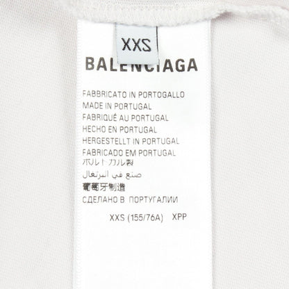 バレンシアガ TAPE TYPE BBロゴ コットン 半袖Tシャツ