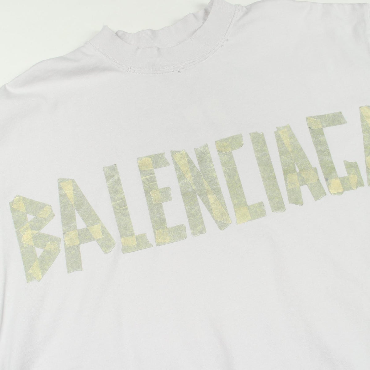 バレンシアガ TAPE TYPE BBロゴ コットン 半袖Tシャツ